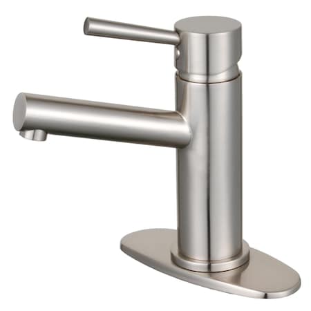 Fauceture LS8428DL Concord Single-Handle Bathroom Faucet W/ Push Pop-Up, Nickel LS8428DL